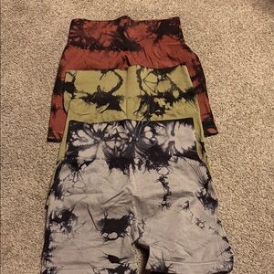 Tie-Dye Biker Shorts Set